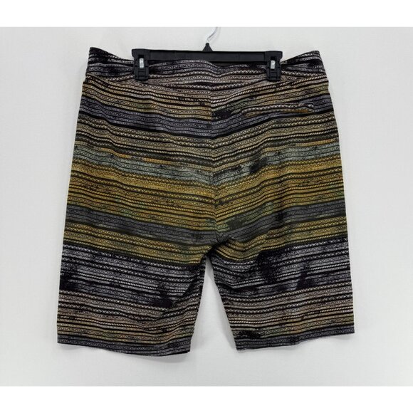 PrAna Striped Sediment Board Shorts 34 10" Beach Swim Trunks - Picture 2 of 6